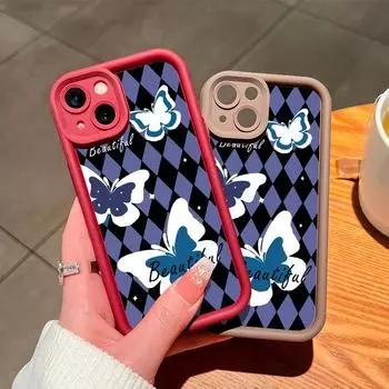 Мягкий силиконовый квадратный чехол с рисунком лестницы для телефона, полное покрытие, противоударный защитный резиновый чехол для камеры для Vivo Vivo Y55 5G белый