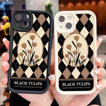 Мягкий силиконовый квадратный чехол с рисунком лестницы для телефона, полное покрытие, противоударный защитный резиновый чехол для камеры для Xiaomi Redmi Redmi K50 Pro коричневый