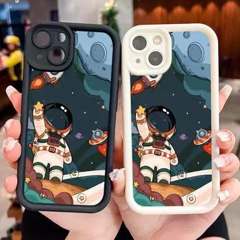 Мягкий силиконовый квадратный чехол с рисунком лестницы для телефона, полное покрытие, противоударный защитный резиновый чехол для камеры для Xiaomi Redmi Redmi Note 12 5G коричневый