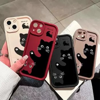 Мягкий силиконовый квадратный чехол с рисунком лестницы для телефона, полное покрытие, противоударный защитный резиновый чехол для камеры для Samsung Samsung A24 4G коричневый