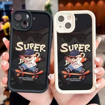 Мягкий силиконовый квадратный чехол с рисунком лестницы для телефона, полное покрытие, противоударный защитный резиновый чехол для камеры для Xiaomi Redmi Redmi 10 2022 белый