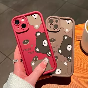 Мягкий силиконовый квадратный чехол с рисунком лестницы для телефона, полное покрытие, противоударный защитный резиновый чехол для камеры для Vivo Vivo Y91 коричневый