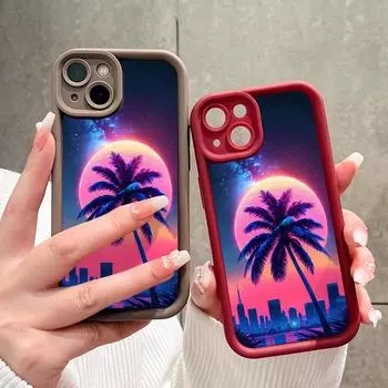 Мягкий силиконовый квадратный чехол с рисунком лестницы для телефона, полное покрытие камеры, противоударный защитный резиновый чехол для iPhone Infinix Tecno OnePlus Tecno Spark 8C коричневый