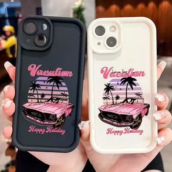 Мягкий силиконовый квадратный чехол с рисунком лестницы для телефона, полное покрытие, противоударный защитный резиновый чехол для камеры для Xiaomi Redmi Xiaomi 8 темно-красного