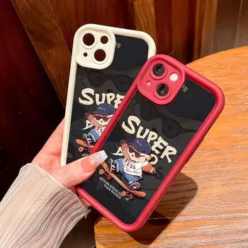 Мягкий силиконовый квадратный чехол с рисунком лестницы для телефона, полное покрытие, противоударный защитный резиновый чехол для камеры для Huawei Honor Huawei Nova 11 белый