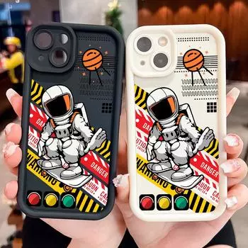 Мягкий силиконовый квадратный чехол с рисунком лестницы для телефона, полное покрытие, противоударный защитный резиновый чехол для камеры для Xiaomi Redmi Redmi Note 13 Pro 4G белый