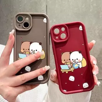 Мягкий силиконовый квадратный чехол с рисунком лестницы для телефона, полное покрытие камеры, противоударный защитный резиновый чехол для iPhone Infinix Tecno OnePlus iPhone 16 Pro коричневый