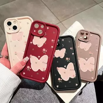 Мягкий силиконовый квадратный чехол с рисунком лестницы для телефона, полное покрытие, противоударный защитный резиновый чехол для камеры для Samsung Samsung A04 коричневый