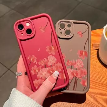 Мягкий силиконовый квадратный чехол с рисунком лестницы для телефона, полное покрытие, противоударный защитный резиновый чехол для камеры для Vivo Vivo V27 Pro 5G коричневый