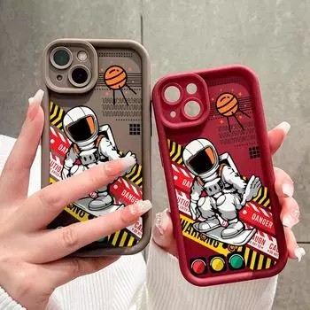 Мягкий силиконовый квадратный чехол с рисунком лестницы для телефона, полное покрытие камеры, противоударный защитный резиновый чехол для iPhone Infinix Tecno OnePlus Tecno Camon 20 темно-красного