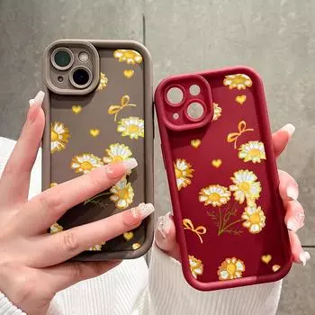 Мягкий силиконовый квадратный чехол с рисунком лестницы для телефона, полное покрытие камеры, противоударный защитный резиновый чехол для iPhone Infinix Tecno OnePlus Infinix Hot 30I коричневый