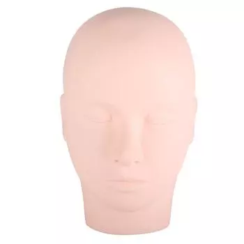 Мягкий силиконовый макияж Микро-лезвия для наращивания ресниц Практика Манекен Учебная голова