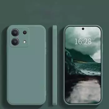 Мягкий силиконовый матовый чехол из ТПУ для телефона Redmi Note 13/Note 13 5G/Note 13 Pro 4G 5G Note 13 Pro + 5G Redmi A3 13C POCO X6 M6 Pro XiaoMi 13T / 13T Pro чёрный