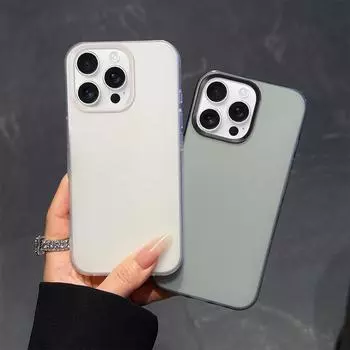 Мягкий силиконовый матовый прозрачный чехол для iPhone 16 15 14 13 12 11 Pro Max X XS Max XR 7 8 Plus полупрозрачная ультратонкая ударопрочная задняя крышка for iPhone 7/8 чёрный