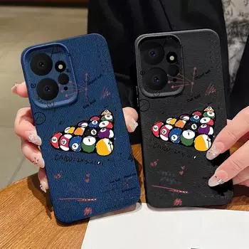 Мягкий силиконовый однотонный чехол для Xiaomi 13t Poco X6 F6 Pro Redmi Note 14 13 12 11 10 Pro настольный теннисный принт кожаный противоударный защитный чехол для объектива Redmi Note 14 Pro 5G чёрный