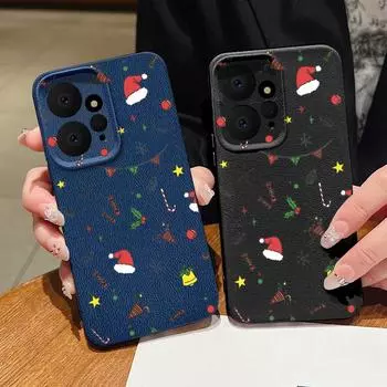 Мягкий силиконовый однотонный чехол для Xiaomi 13t Poco X6 F6 Pro Redmi Note 14 13 12 11 10 Pro мультяшный рождественский кожаный противоударный защитный чехол для объектива Redmi 13C 4G чёрный