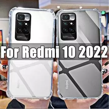 Мягкий силиконовый противоударный чехол для Xiaomi Redmi 10 2022 HD, прозрачный HD для Redmi 10 2022 6,5 21121119SG, чехол с защитой от царапин For Redmi 10 2022 чистый