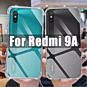 Мягкий силиконовый противоударный прозрачный чехол для Xiaomi Redmi 9A HD, прозрачные чехлы из ТПУ для Redmi9A 6,53 дюйма M2006C3LG с защитой от царапин For Redmi 9A чистый