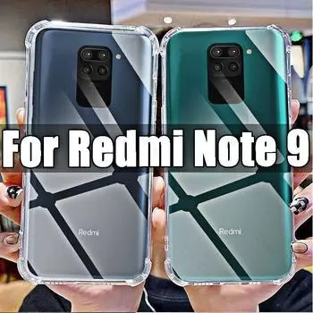 Мягкий силиконовый противоударный прозрачный чехол для Xiaomi Redmi Note 9, прозрачные чехлы из ТПУ для Redmi Note9 6,53 дюйма, M2003J15SC, безопасность For Redmi Note 9 чистый