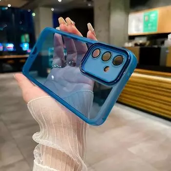 Мягкий силиконовый прозрачный чехол для Samsung Galaxy S23 Plus Ultra FE S22 S24 A50 A21S A13 A34 A54 A21S A23 A52 A72 A73 A53 5G S23 FE фиолетовый