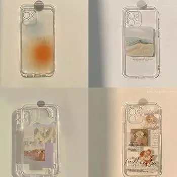 Мягкий силиконовый прозрачный чехол для телефона 11 цветов для Iphone 7 8 Plus 11 12 Mini Pro Max Xsmax X Xr Cute Mountain Family Angel Label Capa for iphone 12 mini