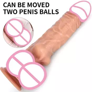 Мягкий силиконовый реалистичный дилдо для женщин - портативная секс-игрушка для взрослых, чувственный массажер для пар S