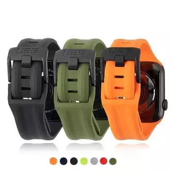 Мягкий силиконовый ремешок для часов Apple Watch Band Ultra 49 мм 45 мм 44 41 мм 40 мм 42 мм 38 мм спортивный браслет Correa для iWatch 3 4 5 6 SE 7 8 42mm 44mm 45mm 49mm