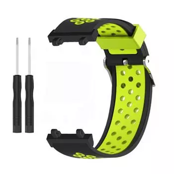 Мягкий силиконовый ремешок для часов, сменный аксессуар, пряжка для часов, силиконовый ремешок для часов Amazfit зелёный