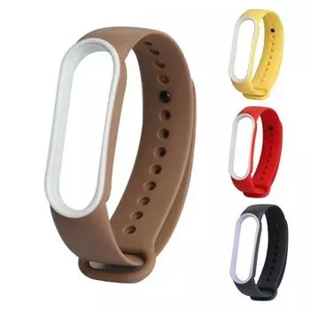 Мягкий силиконовый ремешок для часов, сменный спортивный ремешок для Xiaomi Mi Band 5