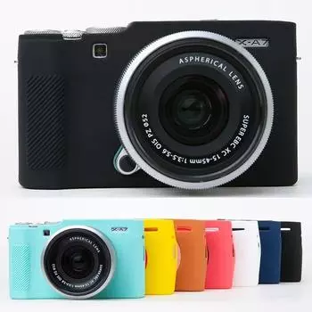 Мягкий силиконовый резиновый защитный чехол для камеры Fujifilm Fuji X-A7 XA7 X-A5 X-A3 XA5 XA3 X-A7 чёрный
