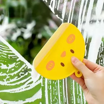 Мягкий силиконовый скребок для стеклоочистителей для кухни, ванной комнаты, инструменты для чистки стекла для автомобиля, очиститель зеркал, скребок, щетка для чистки окон жёлтый