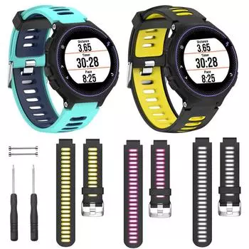 Мягкий силиконовый сменный ремешок для наручных часов Garmin Forerunner 230 / 235 / 220