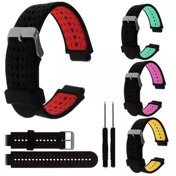 Мягкий силиконовый сменный ремешок для наручных часов Garmin Forerunner 230/235/630