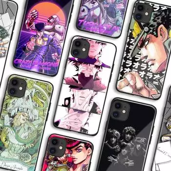 Мягкий силиконовый стеклянный чехол для телефона JoJo s Bizarre Adventure JoJo Anime для iPhone SE 6s 7 8 Plus X XR XS 11 12 13 Mini Pro Max Other Phone Model