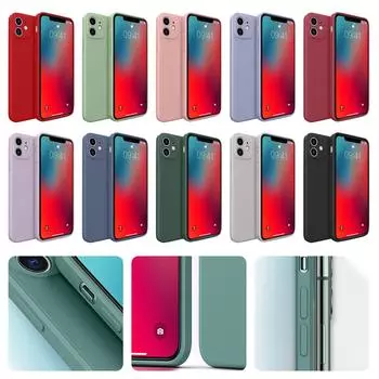 Мягкий силиконовый тонкий резиновый защитный чехол для всего тела для 11 задней крышки телефона One Size чёрный