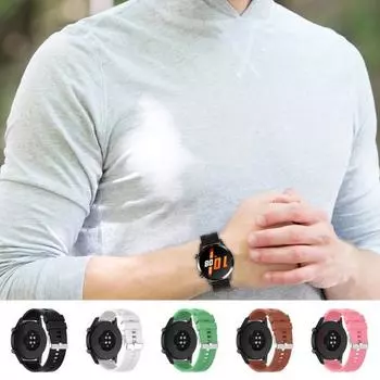 Мягкий силиконовый удобный ремешок для часов 22 мм, браслет для Huawei GT2 Pro/GT 2e/GT/GT2