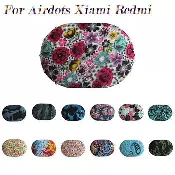 Мягкий силиконовый универсальный защитный чехол с принтом для AirDots