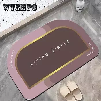 Мягкий силиконовый водопоглощающий коврик для ванной комнаты с водорослями, коврик для ног для унитаза, коврик для входа в дверь, нескользящий коврик для туалета, 40*60 см/50*80 см 40*60cm