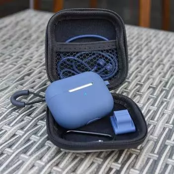 Мягкий силиконовый защитный чехол 5 в 1 для Airpods Pro/Airpods 1 2, чехол для наушников, анти-потерянный шейный ремешок, аксессуары For Airpods Pro красный