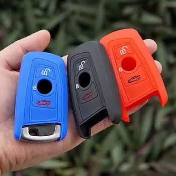 Мягкий силиконовый защитный чехол для автомобиля, брелок для BMW X3 GT5 GTM4 Series серый