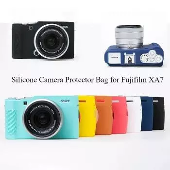 Мягкий силиконовый защитный чехол для камеры, чехол для Fujifilm XA7 Fuji X-A7 кофейный