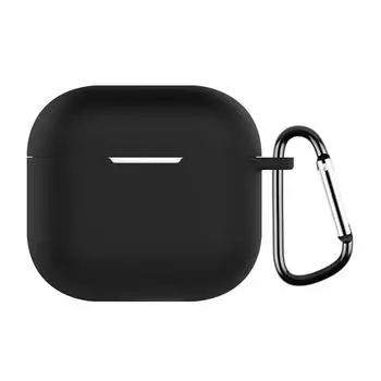 Мягкий силиконовый защитный чехол для наушников Airpods 4 (2024)(белый)