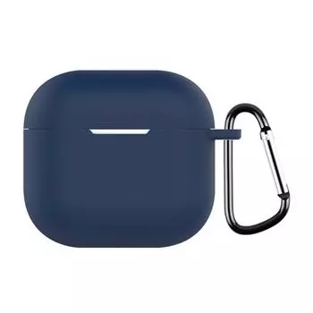 Мягкий силиконовый защитный чехол для наушников Airpods 4 (2024)(белый)