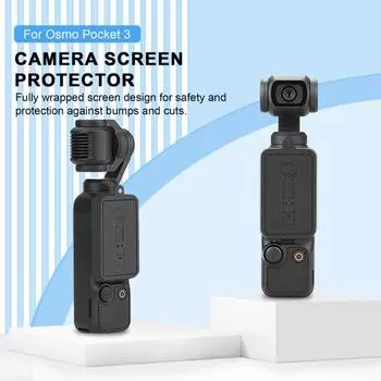 Мягкий силиконовый защитный чехол, устойчивый к царапинам, против грязи, точная посадка, универсальный защитный чехол для камеры для DJI OSMO POCKET 3, защитная пленка для экрана