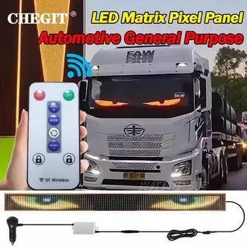 Мягкий складной пульт дистанционного управления грузовик Devil Eye светодиодная матрица пиксельная панель освещения граффити прокрутка наклейка текстовая доска лобовое стекло