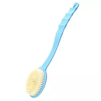 Мягкий скребок для тела, отшелушивающие скрабы для душа, щетка для ванны с длинной ручкой, отшелушивающий массажер для кожи, чистящая щетка, аксессуары для ванной комнаты синий