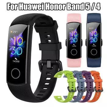 Мягкий сменный ремешок для часов Honor Band 5 4, силиконовый ремешок на запястье