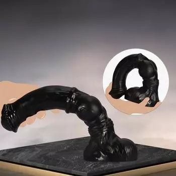 Мягкий смешанный цвет аномалия имитация пениса дилдо силиконовый женский мастурбатор вибратор секс-игрушки S