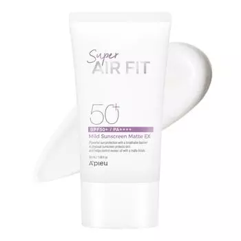 Мягкий солнцезащитный крем APIEU Super Air Fit No Sebum EX SPF50+ PA++++, 50 мл, 1 шт.