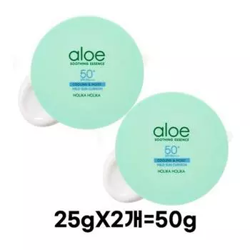 Мягкий солнцезащитный кушон Holika Holika Aloe SPF50+ PA++++, 50 г, 4 шт.